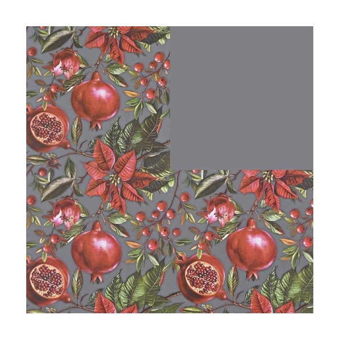 ROTOLO CARTA CM.100X25MT POINSETTIA GRIGIO